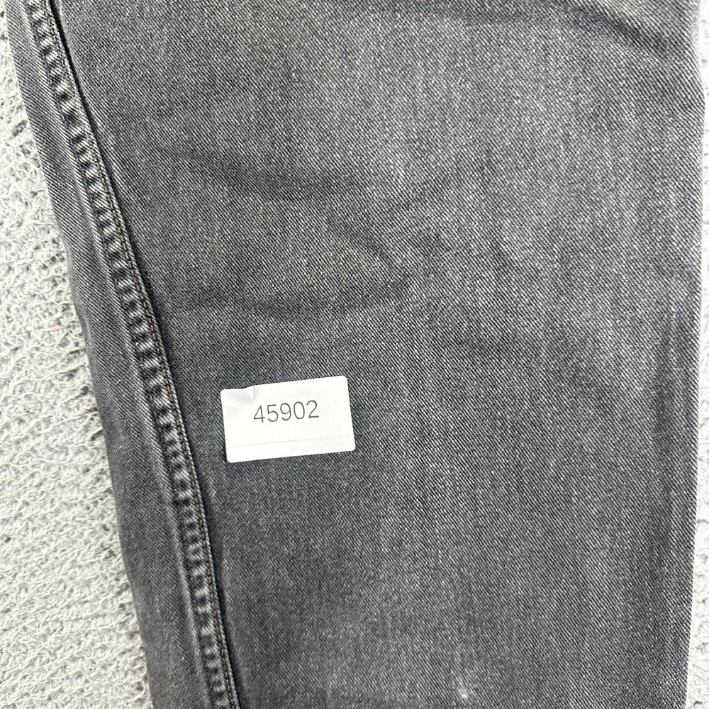 Vintage Levi's 550 Jeans Mens 37x27 Black Cotton Denim Straight Workwear Relaxed - Picture 12 of 12